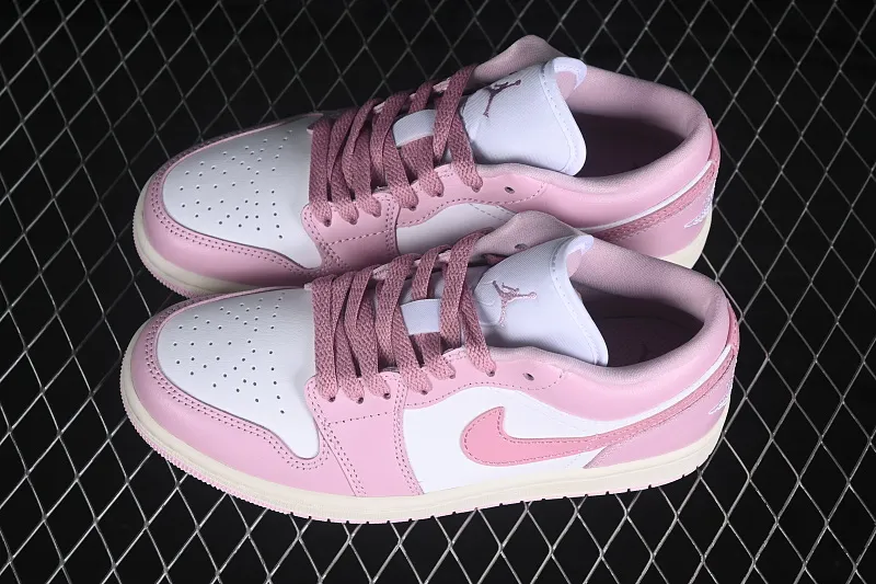 All categories Air Jordan Jordan series basketball shoes Air Jordan 1 Low G version pure original Air Jordan 1 Low AJ1 Joe 1 white pink low-top retro culture basketball shoes DC0774-607